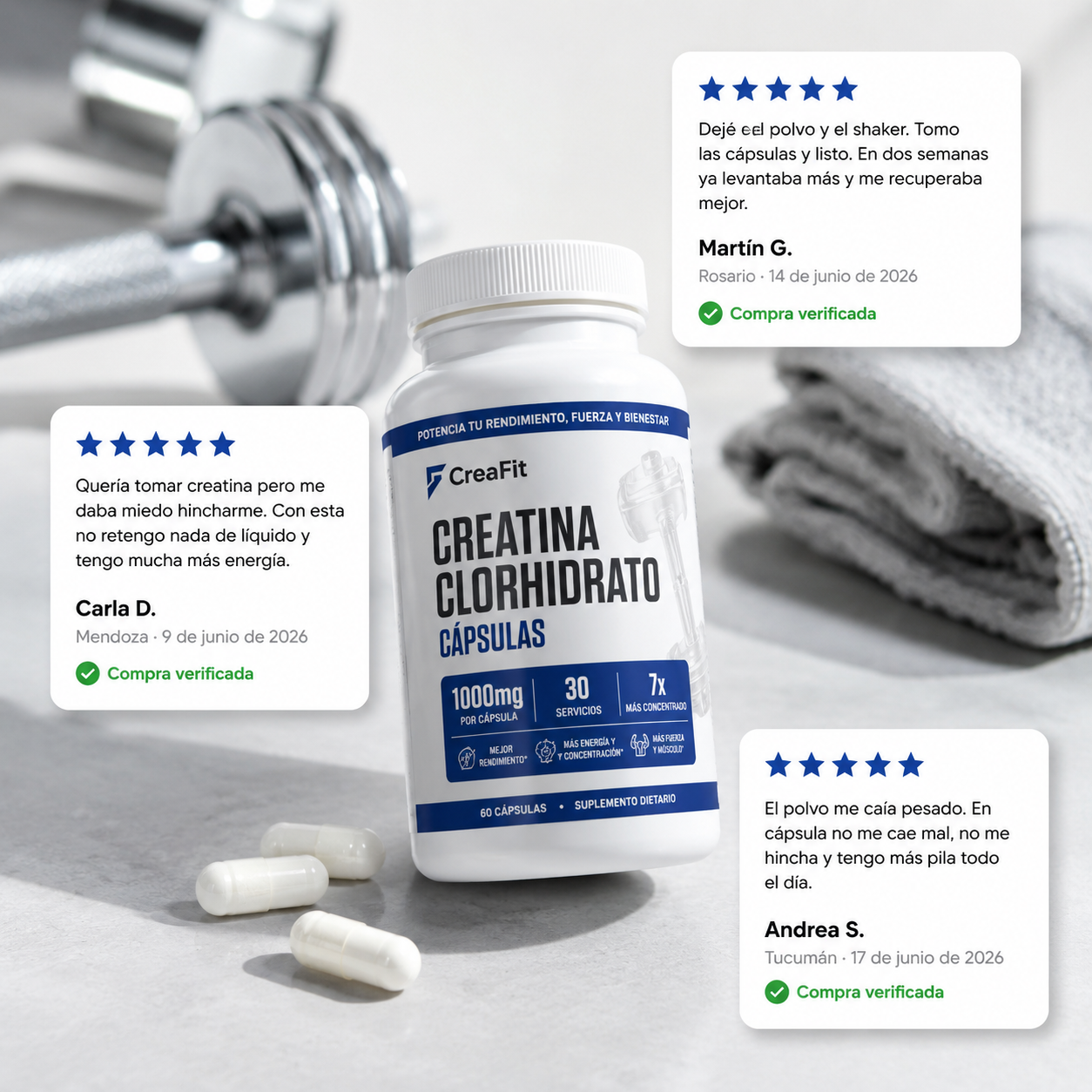 CreaFit® — Más fuerza y energía, sin hincharte